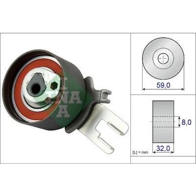 Billede af INA 531 0859 10 Strammehjul, tandrem VOLVO: V70 2