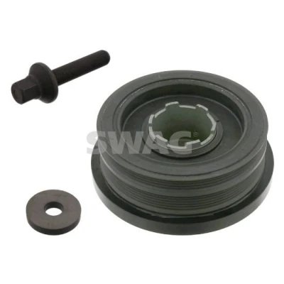 Billede af SWAG 20 93 4166 Remskive Krumtapaksel 4PK + 6PK 172 8 med skrue, rørforbinder BMW: 5 Touring, 3 Sedan