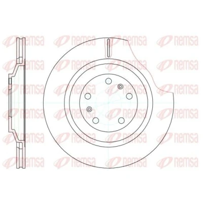 Billede af REMSA 61206.10 Bremseskiver bagaksel 335, 335 22 5 ventileret AUDI: A8 D3