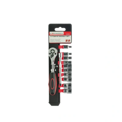 Billede af ENERGY NE00296 Topsæt 12 Sekskant 1/4&quot;, 1/4 med skralde