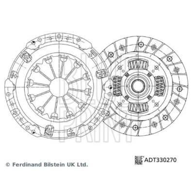 Billede af BLUE PRINT ADT330270 Kobling i to dele med syntetsik fedt 202 TOYOTA: Yaris II Hatchback, III Urban Cruiser