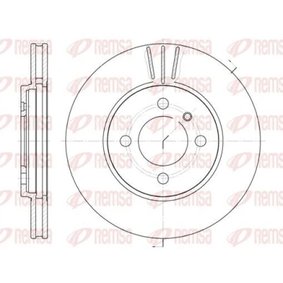 Billede af REMSA 6062.10 Bremseskiver foraksel 260, 260 22 4 ventileret BMW: 3 Sedan, Touring, Cabriolet