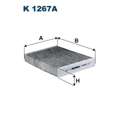 Billede af FILTRON K 1267A Kabinefilter Aktivkulfilter 259 191 38 RENAULT: MEGANE 3 Grandtour, GRAND SCENIC 3,