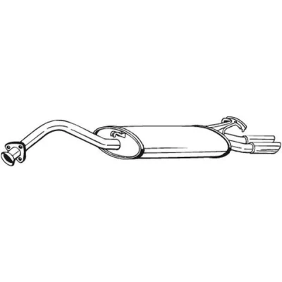 Billede af BOSAL 278 147 Lydpotte AUDI: A6 C4 Sedan, Avant, 100 Sedan