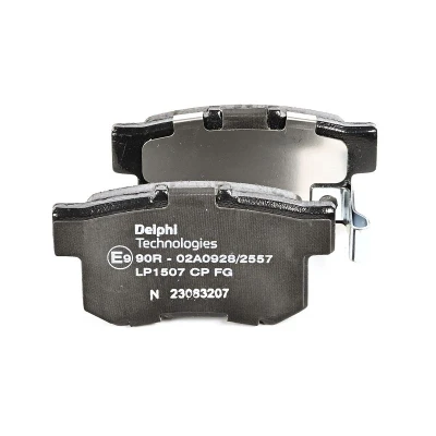 Billede af DELPHI LP1507 Bremseklodser med akustisk advarsel for slid anti knirke plade uden tilbehør HONDA: CIVIC 9, Jazz 3, CR V 2, SUZUKI: SWIFT 3