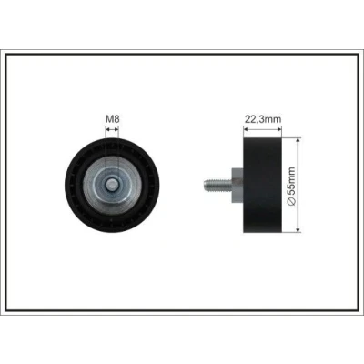 Billede af Medløberhjul, multi V rem CAFFARO 500226