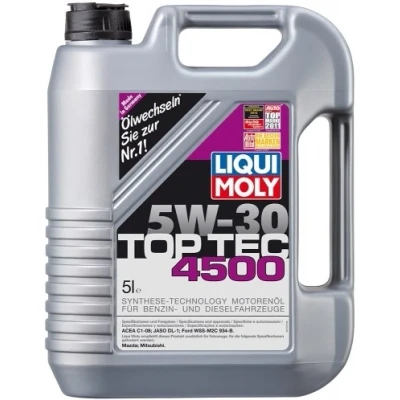 Billede af Liqui Moly Top Tec 4500 5W 30 5l Motorolie 2318 LAND ROVER: Range Rover Sport, 3, Defender SUV, JAGUAR: XF Sedan, Sportbrake, F Pace