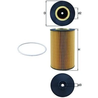 Billede af MAHLE ORIGINAL OX 425D Oliefilter Filterindsats