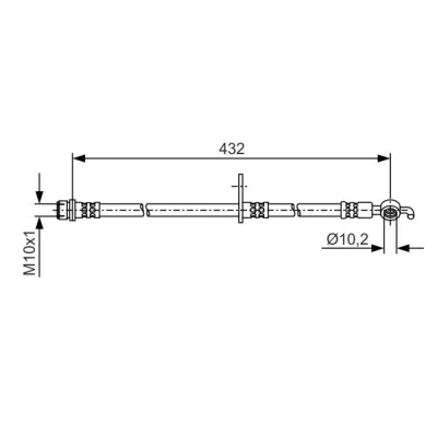 Billede af BOSCH 1 987 481 A58 Bremseslange 432 10,2
