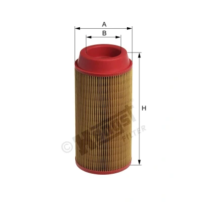 Billede af HENGST FILTER E1500L Luftfilter 253 116 Filterindsats