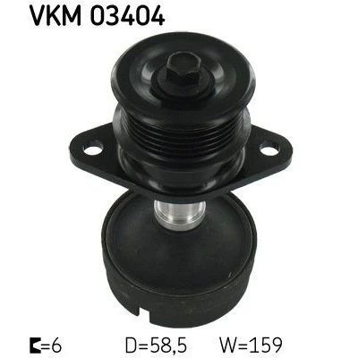 Billede af SKF VKM 03404 Friløbskobling 31,3