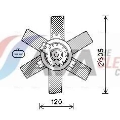 Billede af AVA COOLING SYSTEMS CN7553 Køleventilator 305mm