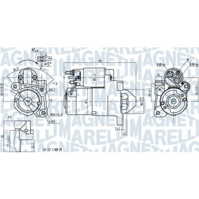 Billede af MAGNETI MARELLI 063721273010 Starter 12 1,4 RENAULT: MEGANE 2 Kombi, CLIO 2, SCENIC NISSAN: MICRA 3