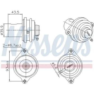 Billede af EGR ventil NISSENS 98472