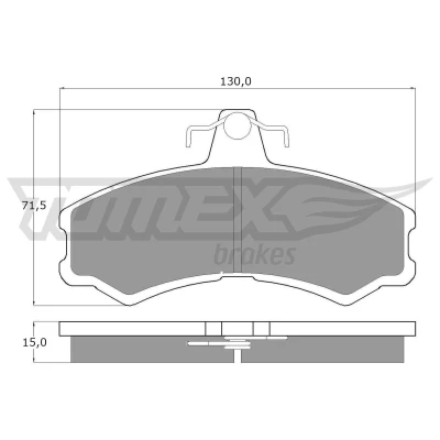 Billede af TOMEX brakes TX 10 45 Bremseklodser foraksel Ekskl. slidadvarselskontakt