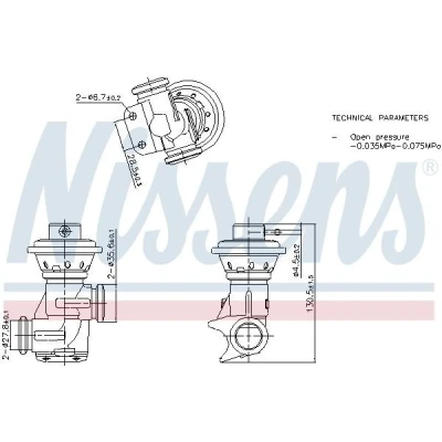 Billede af EGR ventil NISSENS 98496