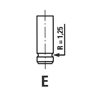 Billede af FRECCIA R6110/S Indsugningsventil 36,7 CITROËN: C3 II, C2 Hatchback, PEUGEOT: 307 Hatchback