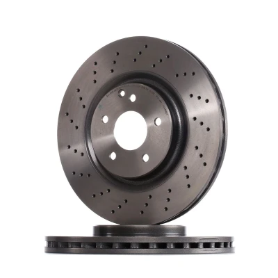 Billede af BREMBO COATED DISC LINE 09.A448.21 Bremseskiver 330 28 5 perforeret/indv. ventileret coatet højkarboniseret med skruer MERCEDES BENZ: C klasse Sedan