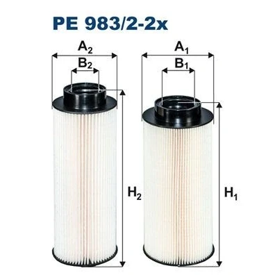 Billede af FILTRON PE 983/2 2x Brændstoffilter Filterindsats