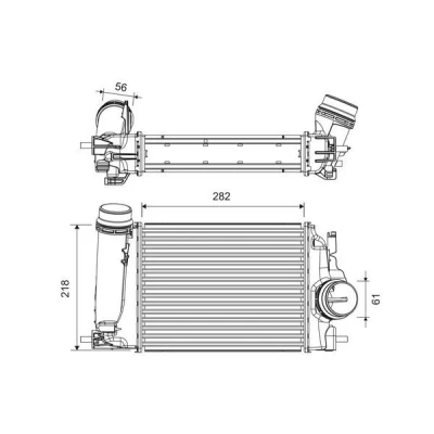 Billede af VALEO 818317 Intercooler uden sensor