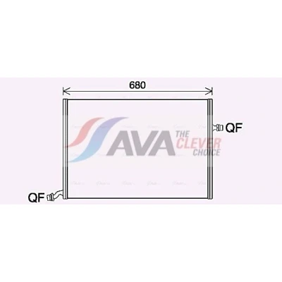 Billede af AVA COOLING SYSTEMS MS2712 Radiator Aluminium 640mm 441mm 16mm uden ekspansionsbeholder Loddet køleripper