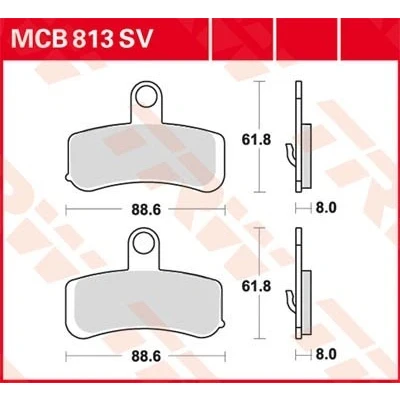 Billede af TRW Sinter Street MCB813SV Bremseklodser
