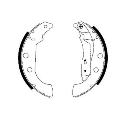 Billede af TEXTAR 91056600 Bremsebakker 228,6 42 med håndbremsegreb CITROËN: Xsara Hatchback