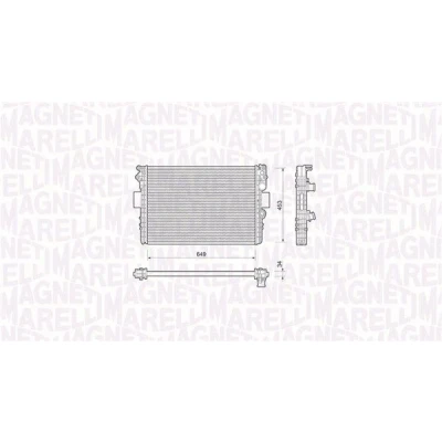 Billede af MAGNETI MARELLI 350213169000 Radiator til køretøjer med klimaanlæg 649 453 34 Mekanisk fuget køleripper IVECO: DAILY 3