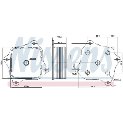 Billede af NISSENS 91421 Olieradiator uden oliefilterhus