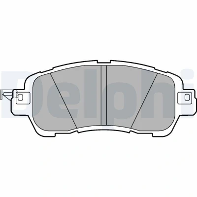 Billede af DELPHI LP3189 Bremseklodser Ikke forberedt til slidindikator uden anti knirke plade tilbehør MAZDA: 2 Hatchback