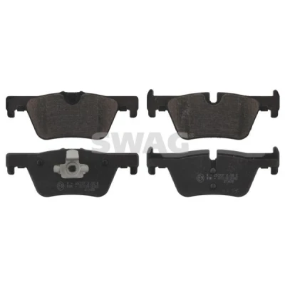 Billede af SWAG 20 91 6863 Bremseklodser bagaksel Forberedt til slidindikator med stempelklips BMW: 3 Touring, 1 Hatchback, Sedan