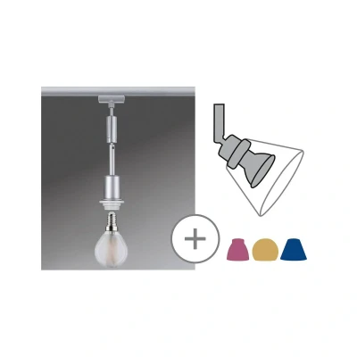 Billede af Paulmann URail DecoSystems pendel E14, mat krom