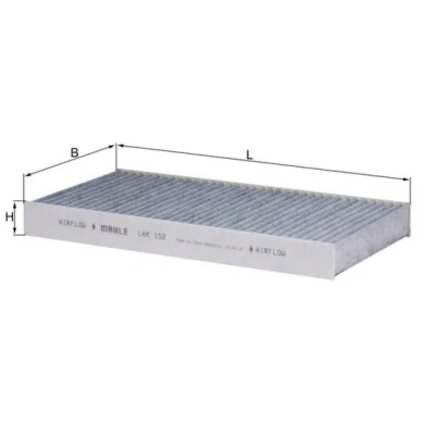 Billede af MAHLE ORIGINAL LAK 152 Kabinefilter Aktivkulfilter 288,0 160 30,0