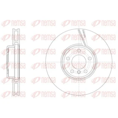Billede af REMSA 61552.11 Bremseskiver højre foraksel 348, 348 36 5 ventileret BMW: Touring, Sedan, 7
