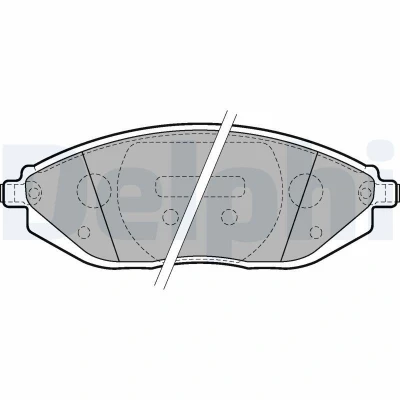Billede af DELPHI LP2218 Bremseklodser med akustisk advarsel for slid anti knirke plade uden tilbehør CHEVROLET: Spark