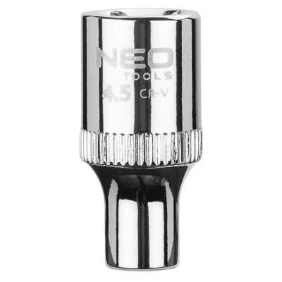 Billede af NEO TOOLS 08 221 Skraldenøgleindsats (Hexagon) 1/4tommer 3124 4.5 mm Krom vanadium stål SuperLock