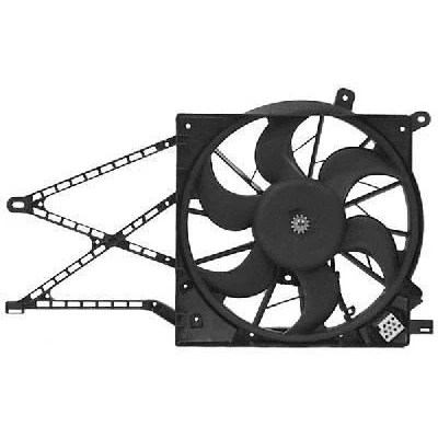 Billede af VAN WEZEL 3742746 Køleventilator til køretøjer med klimaanlæg 387 kølerventilatorramme (karm) elektronisk motor