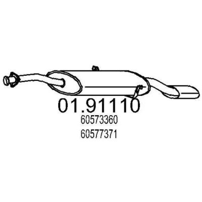 Billede af MTS 01.91110 Lydpotte 1230 ALFA ROMEO: 164
