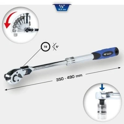 Billede af KS TOOLS BT022993 Omskiftelig skralde 12,5 (1/2&quot;)