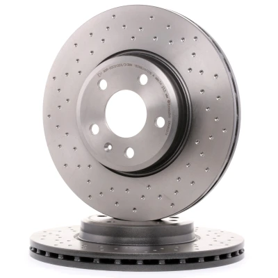 Billede af BREMBO XTRA LINE 09.A820.1X Bremseskiver 314 25 5 perforeret/indv. ventileret coatet højkarboniseret med skruer AUDI: A4 B9 Sedan, Avant