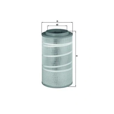 Billede af MAHLE ORIGINAL LX 1457 Luftfilter 475,0 267,0 Filterindsats
