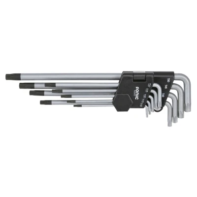 Billede af SONIC 600902 Vinkelskruetrækkersæt T10, T15, T20, T25, T27, T30, T40, T45, T50 Krom vanadium stål 9