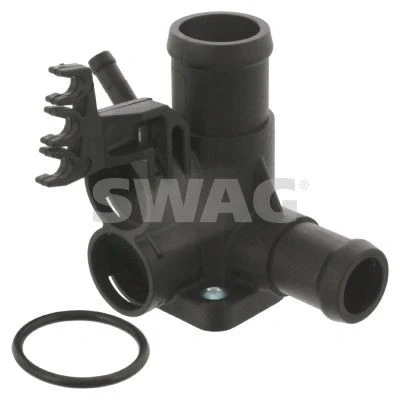 Billede af SWAG 99 91 2406 Kølemiddelflange plastik Cylinderhoved med pakning VOLKSWAGEN: GOLF 3, 3 Cabrio, Variant