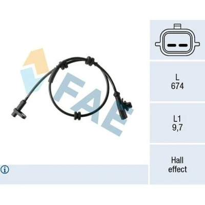 Billede af FAE 78454 ABS Sensor Hall princip 2 674 FORD: FIESTA 6