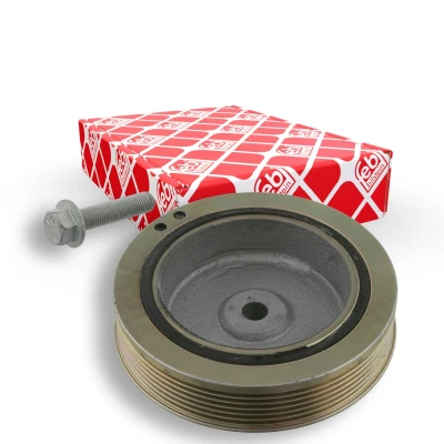 Billede af febi BILSTEIN 33708 Remskive Krumtapaksel 6PK 132 5 med skrue, til krumtap Plus RENAULT: MEGANE 1