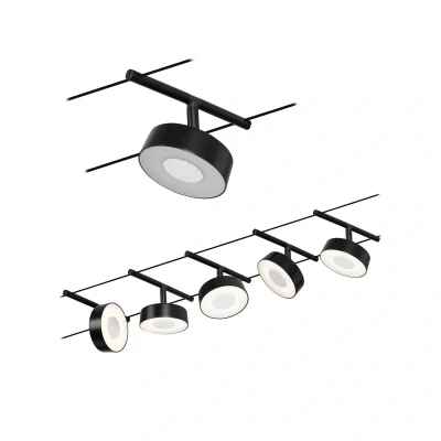 Billede af Paulmann Circle LED wiresystem 5 lk, mat sort