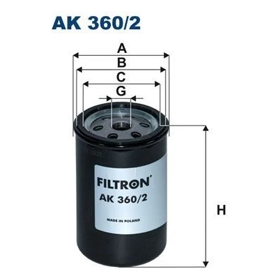Billede af FILTRON AK 360/2 Luftfilter 120 78,5 Filterindsats