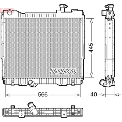 Billede af DENSO DRM23119 Radiator 445 590 40