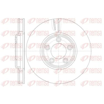 Billede af REMSA 6836.10 Bremseskiver foraksel 300, 300 30 5 ventileret JAGUAR: S Type