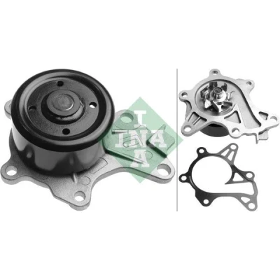 Billede af INA 538 0553 10 Vandpumpe til multi v remsdrift TOYOTA: Yaris III Hatchback, Auris II Hatchback